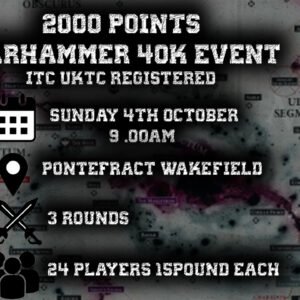 Warhammer 40K Tournament 4/10/26
