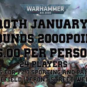 10th January 3round RTT Warhammer 40k